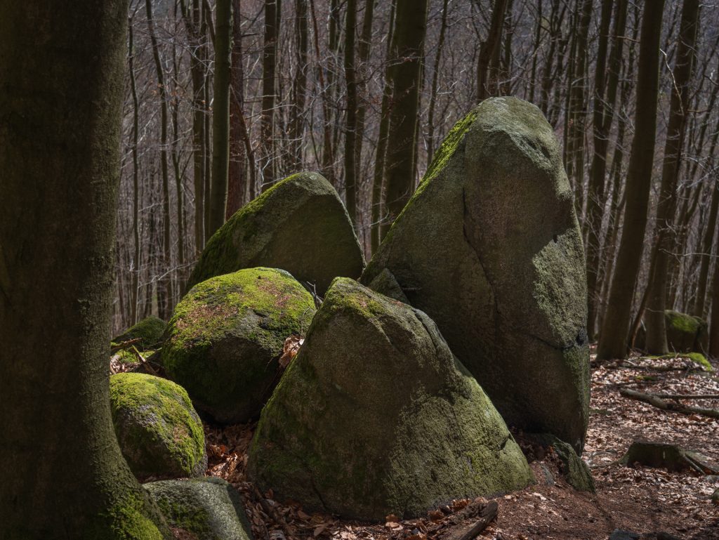 An ensemble of standing stones