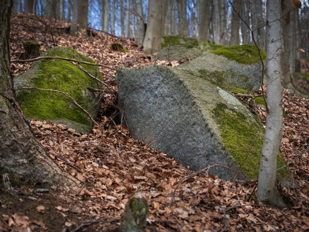 Stone work in the forest