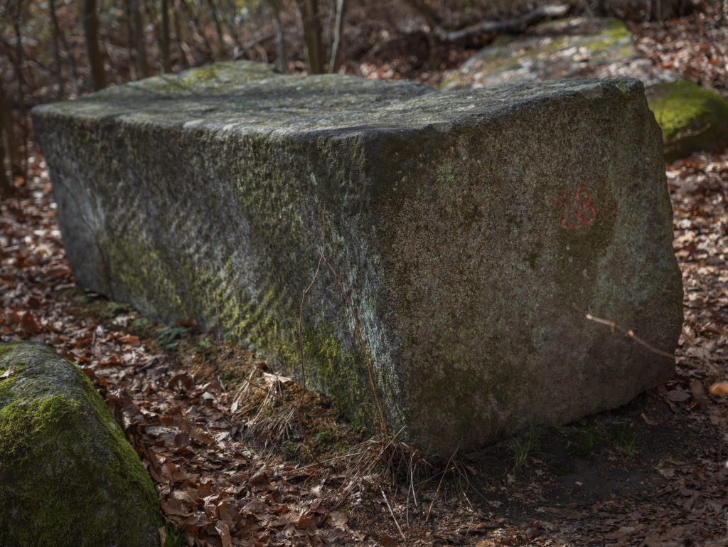 The Box, a carved symmetrical stone block of unknown purpose